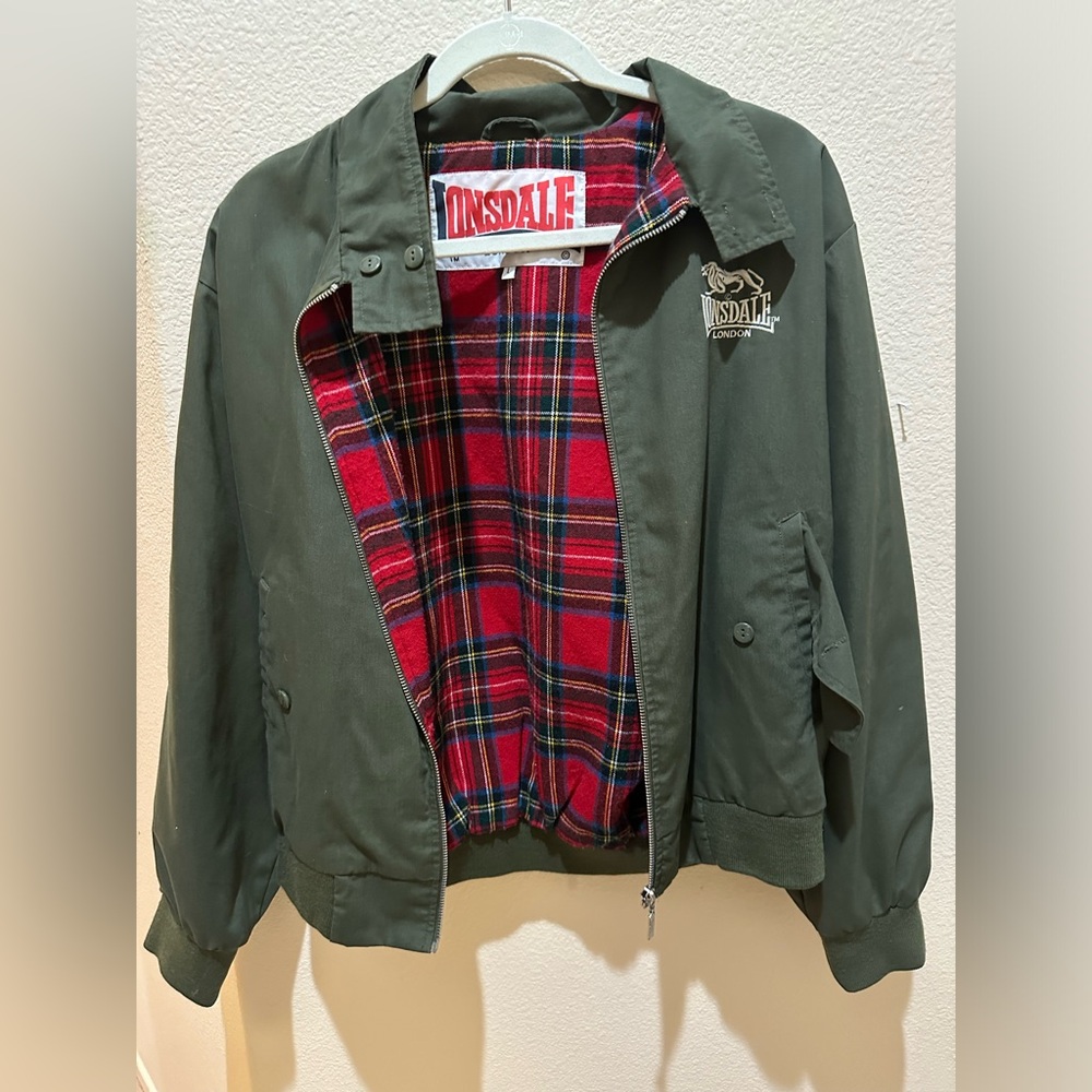 Green Jacket with Red Lining